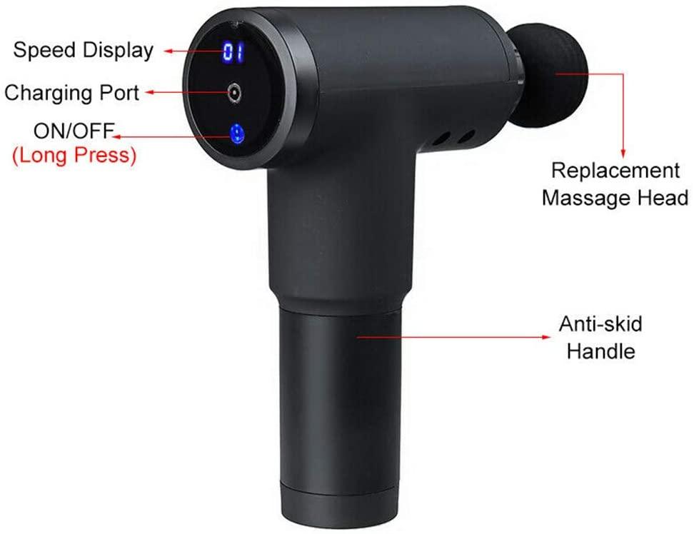 Massage Gun Handheld Muscle with 4 Massage Heads - The Shopsite