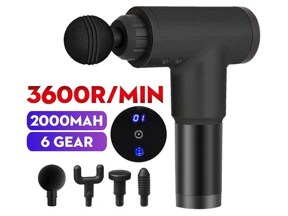 Massage Gun Handheld Muscle with 4 Massage Heads - The Shopsite