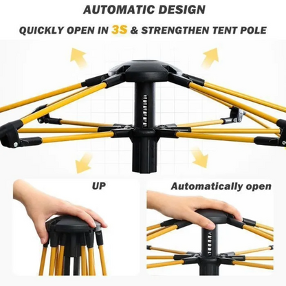 Camping Tent 3-5 Person Pop-Up Tent