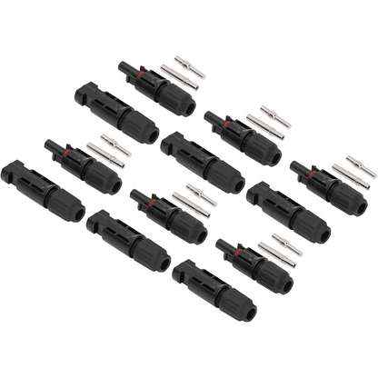 6 Pair MC4 Solar Panel Connectors Male Female