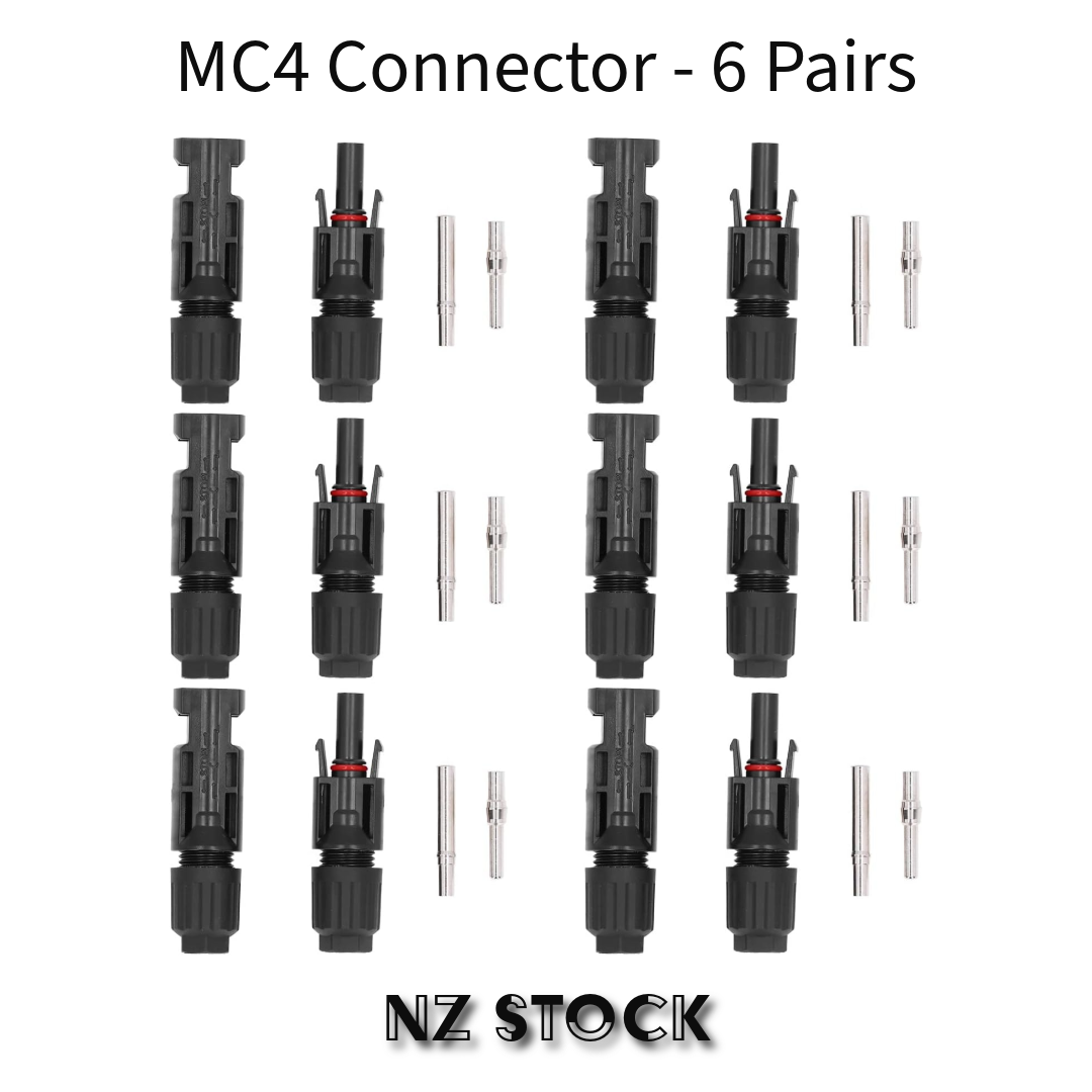 6 Pair MC4 Solar Panel Connectors Male Female