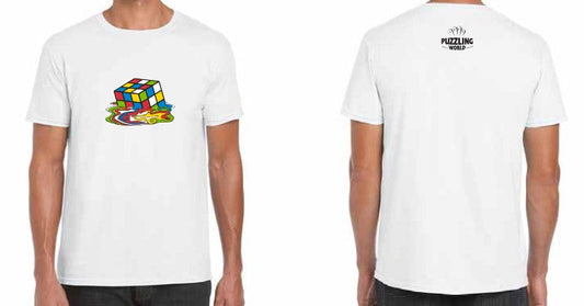 Melt Cube Tshirt - Women White