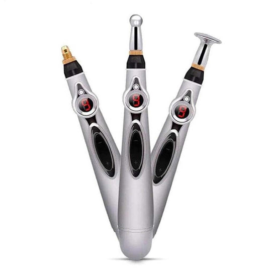 Electronic acupuncture pen silver color