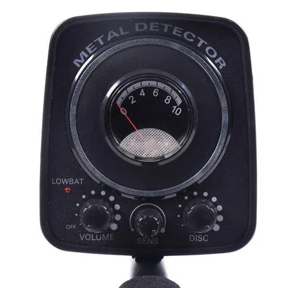 Metal detector with LED panel