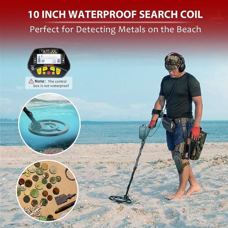 metal detector control buttons