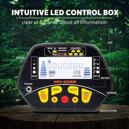 metal detector backlit LCD screen
