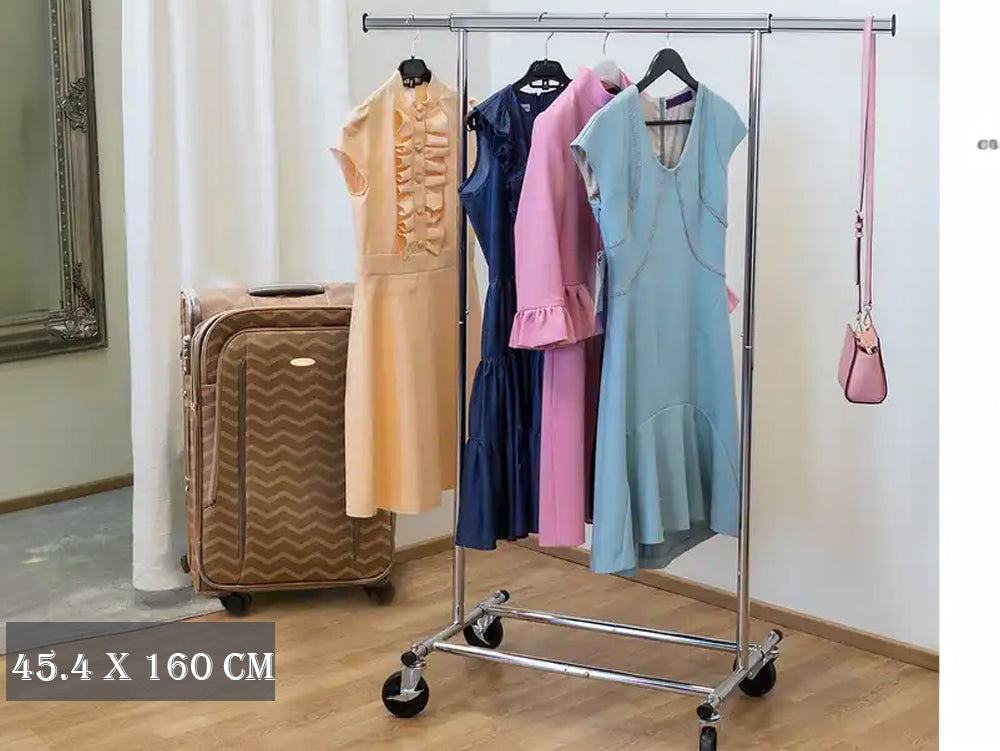 portable metal clothes rack