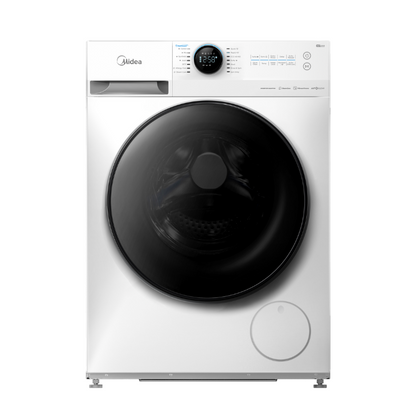 Midea 9KG Steam Wash Front Loader Washing Machine With Wi-Fi - White