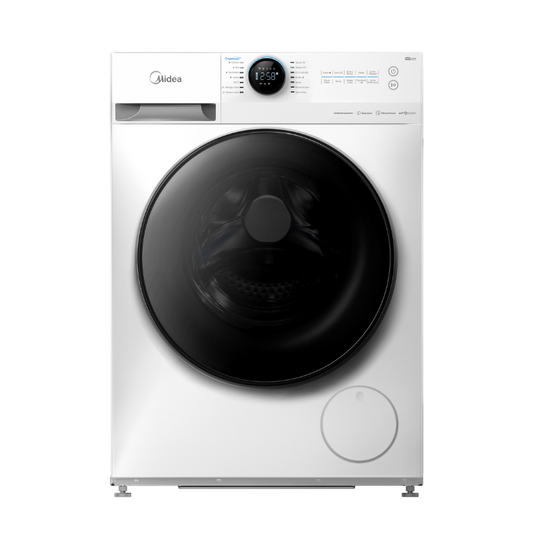 Midea 9KG Steam Wash Front Loader Washing Machine With Wi-Fi - White