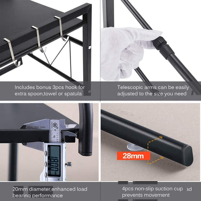 Microwave Oven Rack Stand Storage Cabinet Organizer