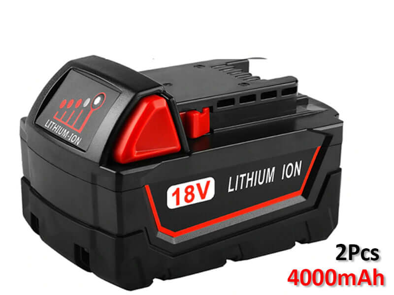 2 x Milwaukee M18 4.0AH Battery Replacement - The Shopsite