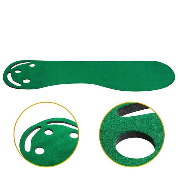 Golf mat with rubber foam base
