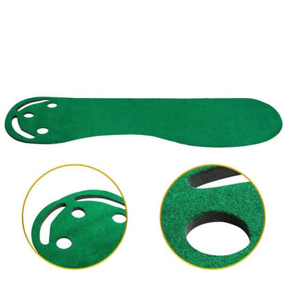Golf mat with rubber foam base