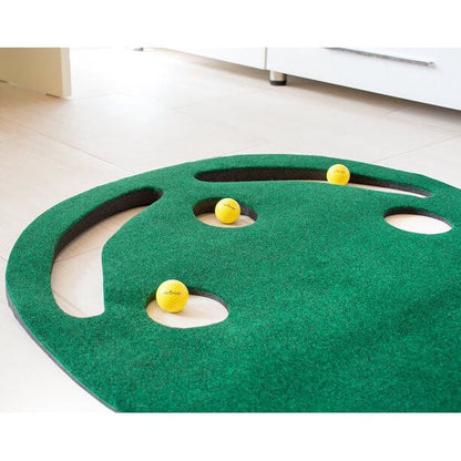 Portable golf putting mat