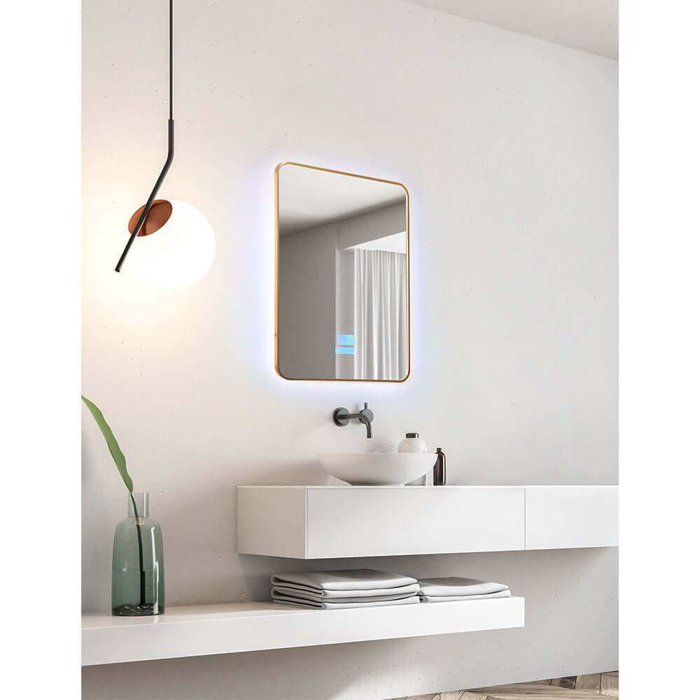 Bathroom LED mirror front