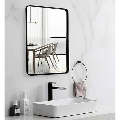 Aluminum frame LED mirror