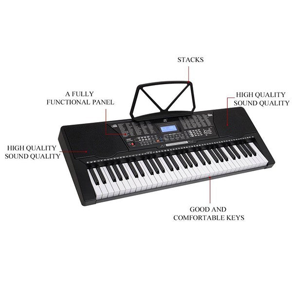 Electronic Keyboard Piano and Piano Stand