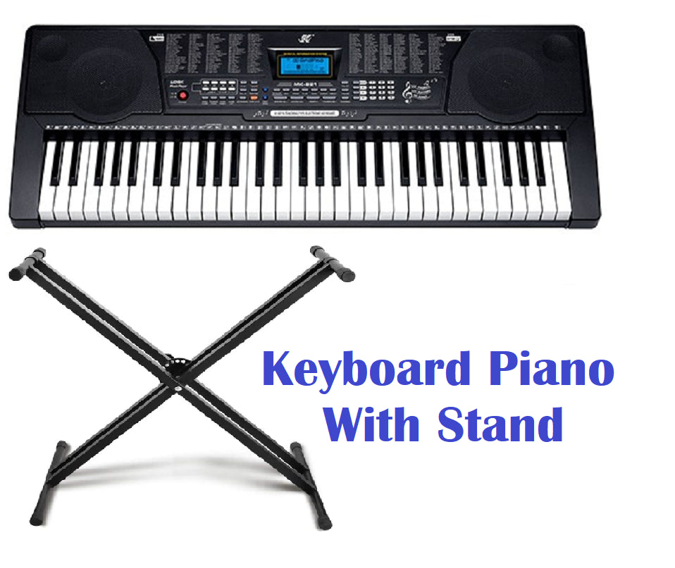 Electronic Keyboard Piano and Piano Stand