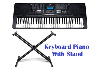 Electronic Keyboard Piano and Piano Stand