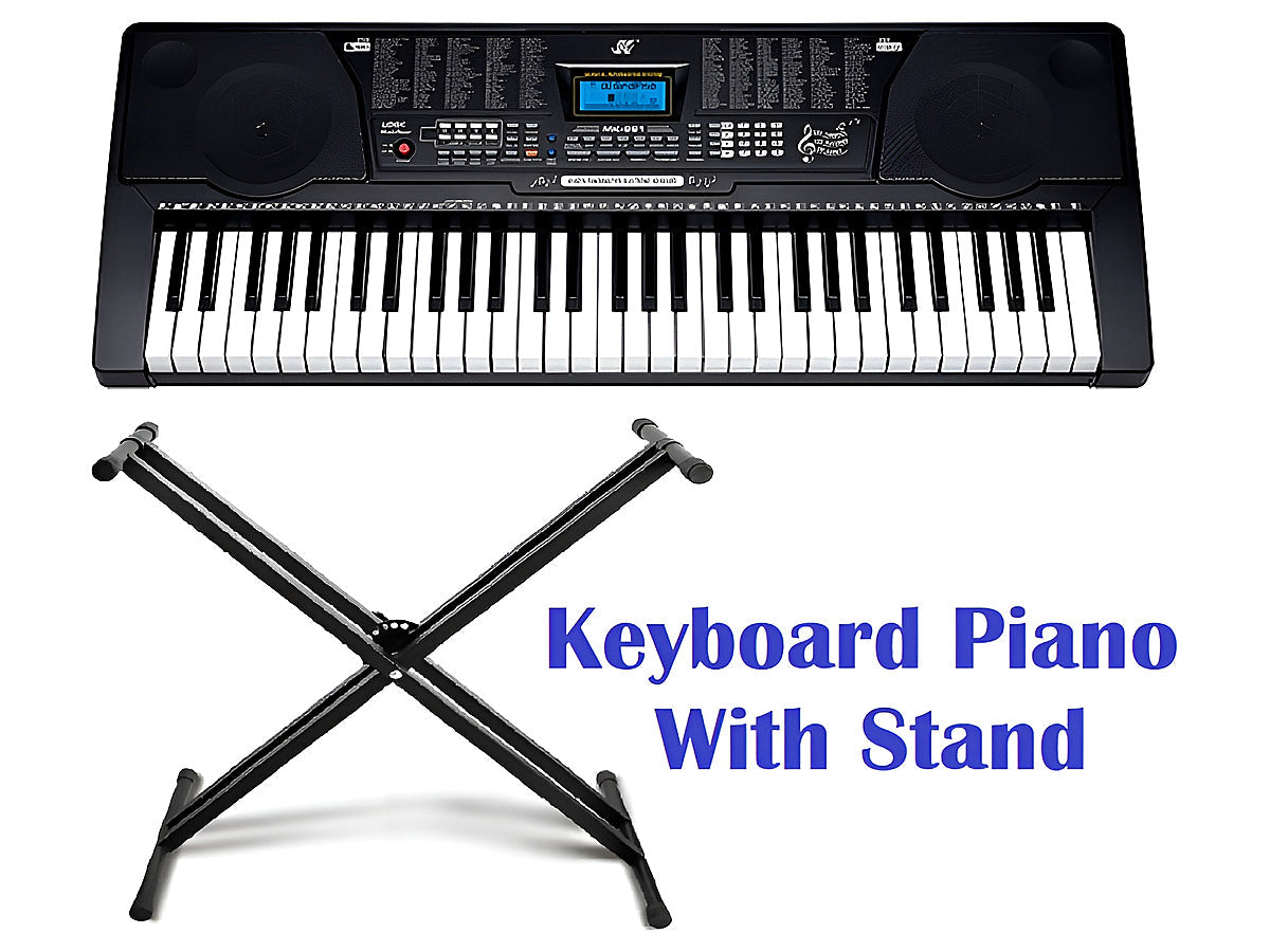 Electronic Keyboard Piano and Piano Stand