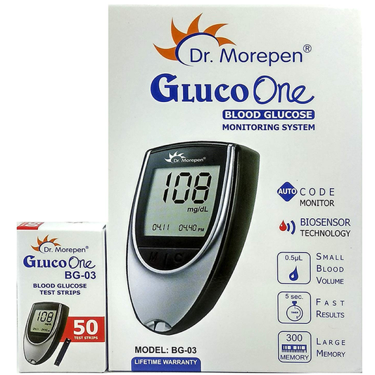 Dr. Morepen Blood Glucose Meter with 50 Strips