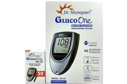 Dr. Morepen Blood Glucose Meter with 50 Strips