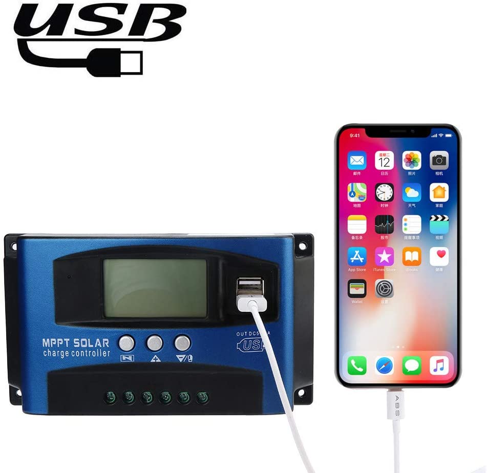 solar charge controller MPPT , 50A 12V-24V Auto Focus Tracking - The Shopsite
