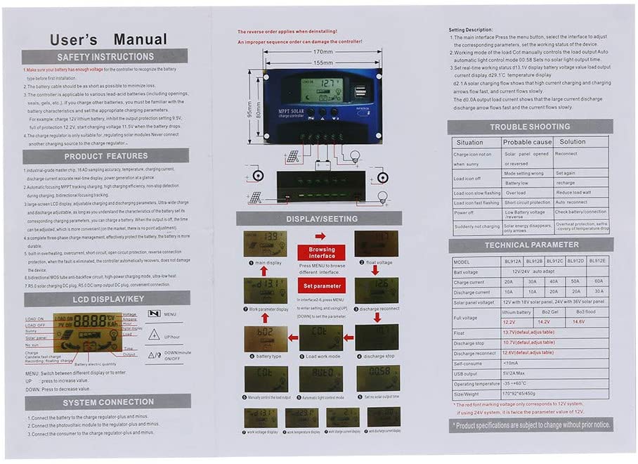 Solar Controller 50A PWM
