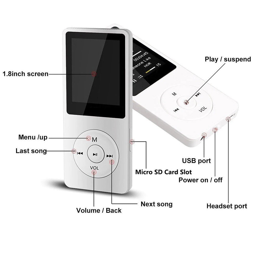 Mp3 Music Players 201 Fashion Portable Mp3 Player 8GB - The Shopsite