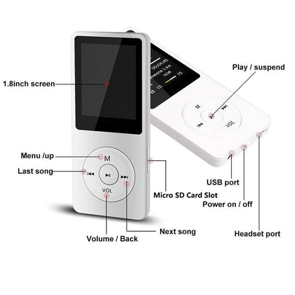 Mp3 Music Players 201 Fashion Portable Mp3 Player 8GB - The Shopsite