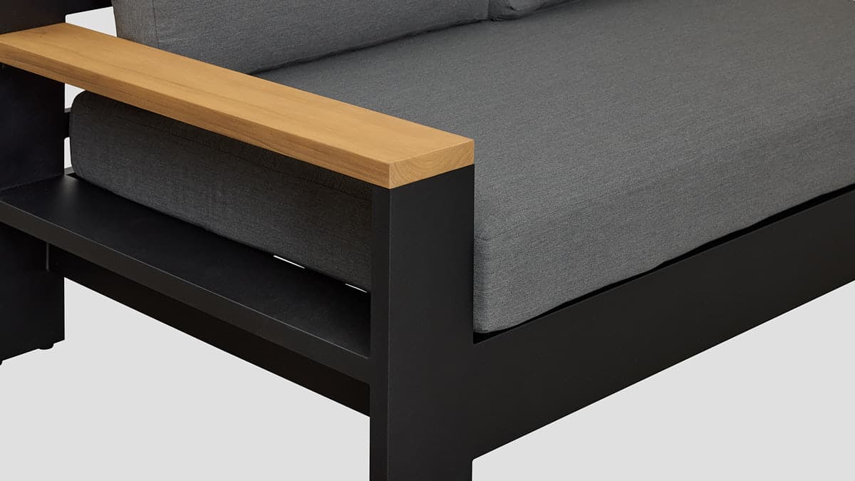 MACKENZIE ALU DOUBLE SOFA