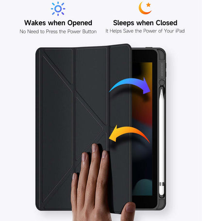 iPad 10.2 7th 8th 9th Smart Case with Pencil Holder