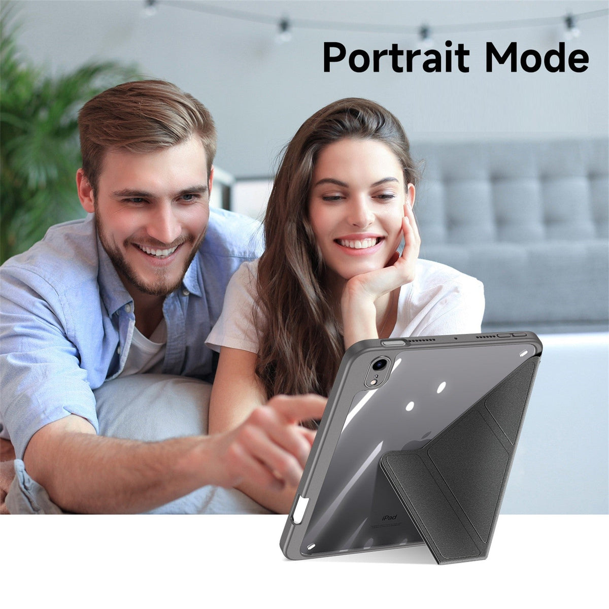 iPad Mini 6 / 7 Flip Multi Stand Case with Pencil Slot