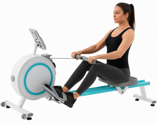 Magnetic Rowing Machine Fitness Machine Double Track