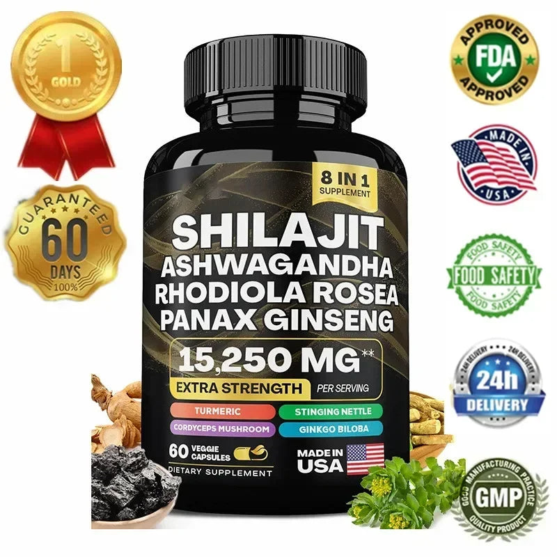 Shilajit 60 Capsules Vitality Support
