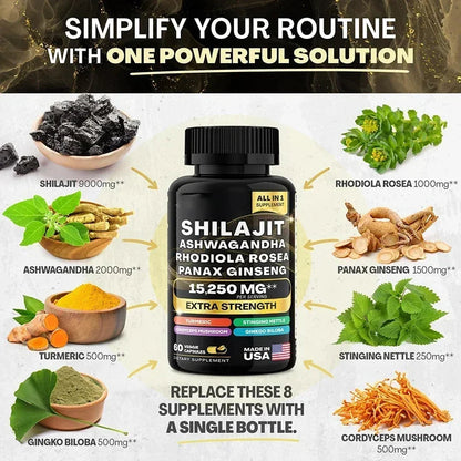 Shilajit 60 Capsules Vitality Support