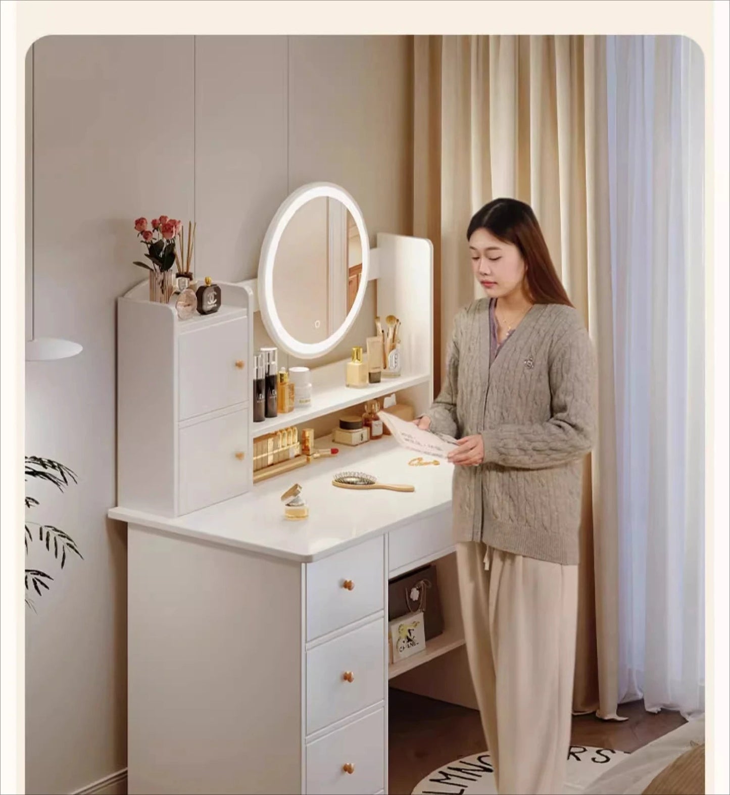 Makeup Vanity Dressing Table LED Mirror
