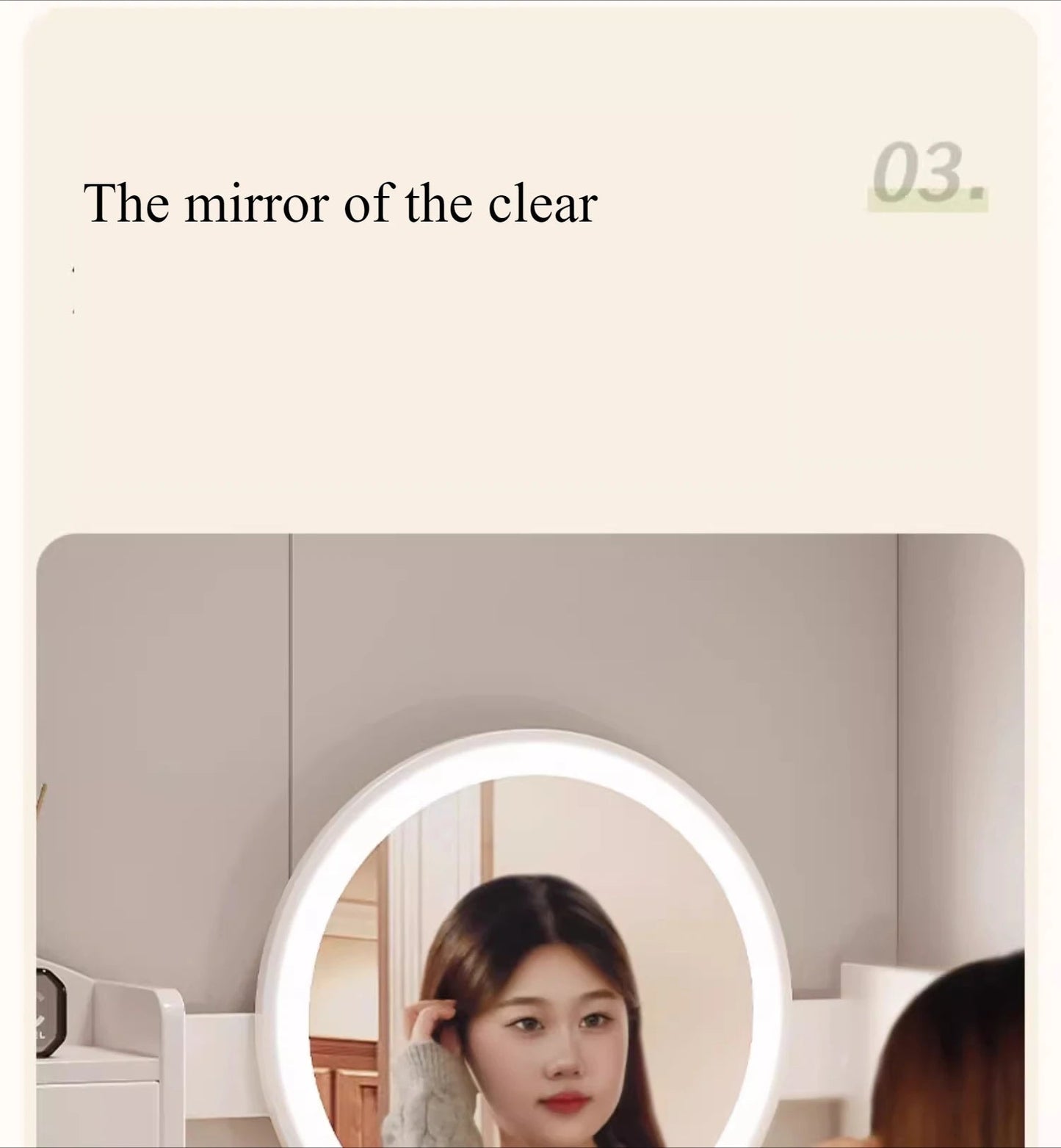 Makeup Vanity Dressing Table LED Mirror