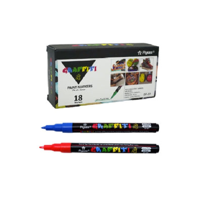 Paint Pens Paint Markers Water-Based Painting Marker Brush Tip 0.7mm