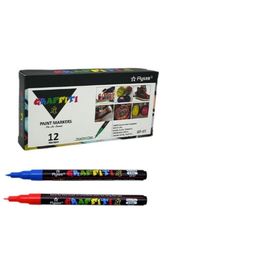Paint Pens Paint Markers Water-Based Painting Marker Brush Tip 0.7mm