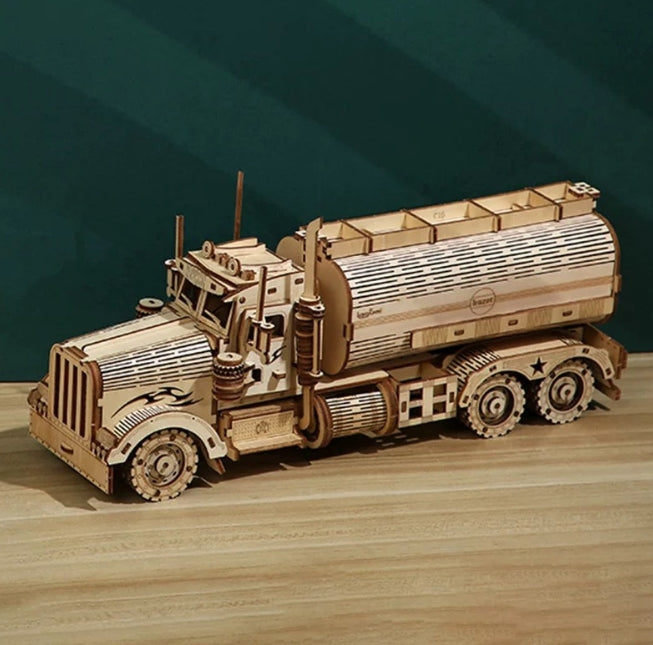 Large 3D Wooden Puzzles Truck Model Kits, Brainteaser and Puzzle for Christmas/Birthday,Gifts for Adults and Teens