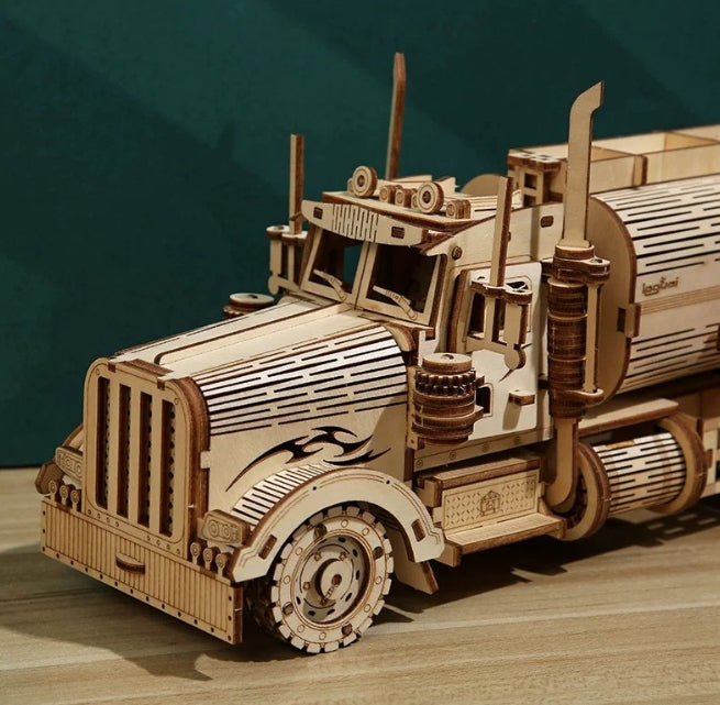 Large 3D Wooden Puzzles Truck Model Kits, Brainteaser and Puzzle for Christmas/Birthday,Gifts for Adults and Teens