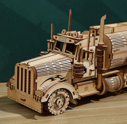 Large 3D Wooden Puzzles Truck Model Kits, Brainteaser and Puzzle for Christmas/Birthday,Gifts for Adults and Teens