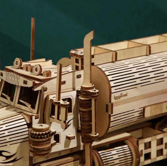 Large 3D Wooden Puzzles Truck Model Kits, Brainteaser and Puzzle for Christmas/Birthday,Gifts for Adults and Teens