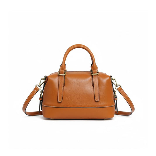 Metro Classic Amber Tan Leather Shoulder Bag