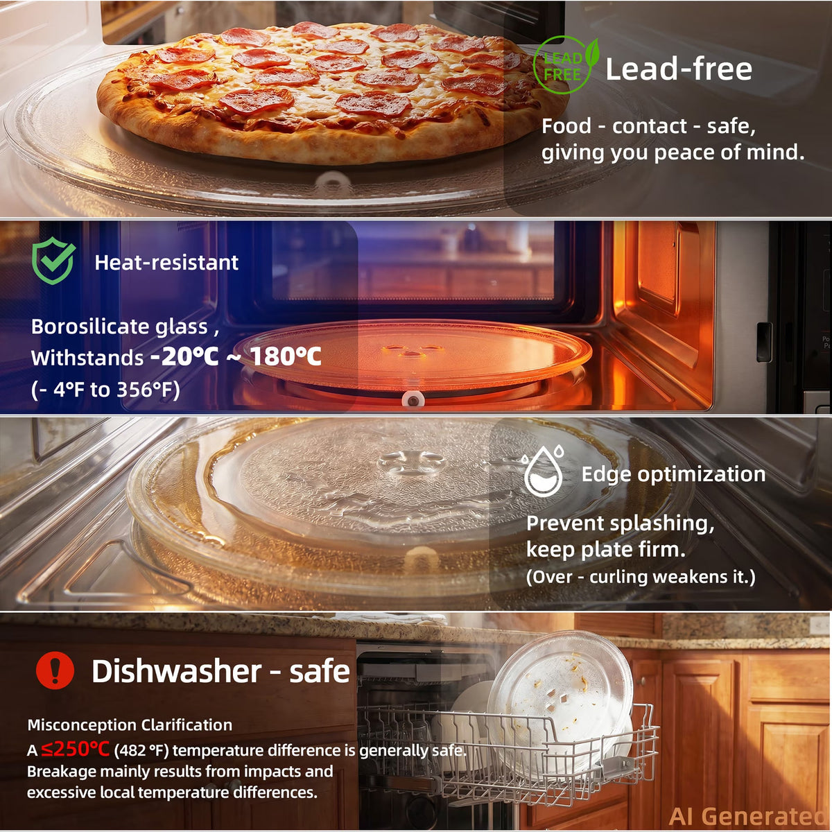 Microwave Turntable Glass Plate