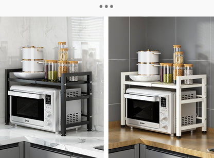 Kitchen Adjustable Standing Shelving Rack, Multi-Layer Storage Organizer