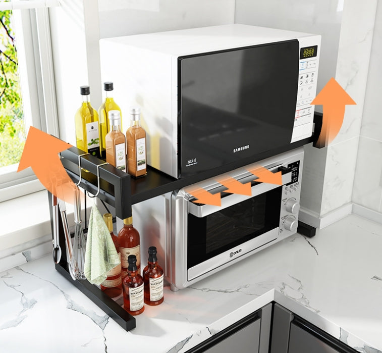 Kitchen Adjustable Standing Shelving Rack, Multi-Layer Storage Organizer
