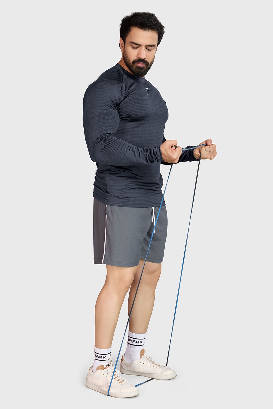 Midnight Fullsleeves T-shirt Dark Grey