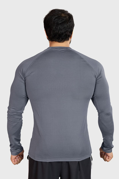 Midnight Fullsleeves T-shirt Light Grey